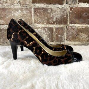 Michael Michael Kors Cheetah Print Patent Leather Heels sz 9.5